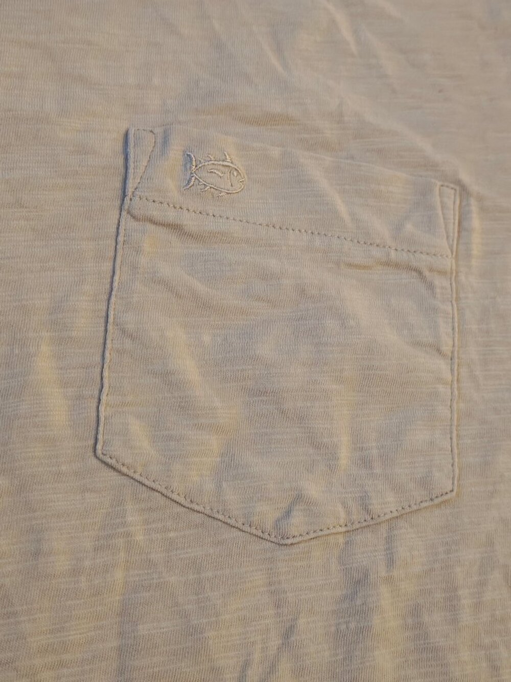 Southern Tide Sunfarer Collection Space Dyed Slub Long Sleeve Skipjack Pocket T - Picture 3 of 7